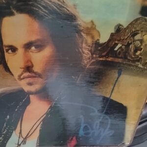 2 Sided,Johnny Depp, Celebrity Purse/Bag With Beaded Handle And Removable Strap